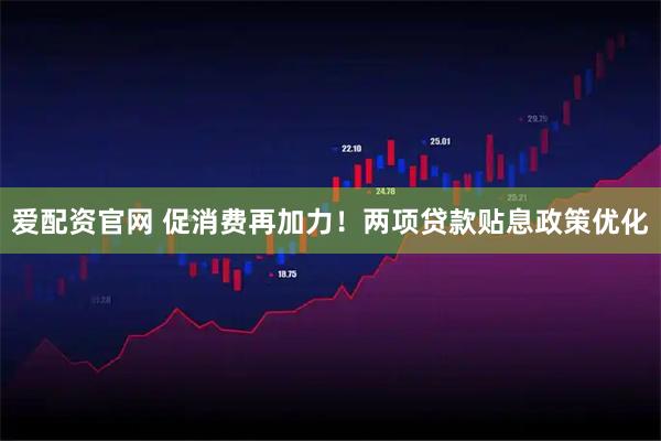 爱配资官网 促消费再加力！两项贷款贴息政策优化
